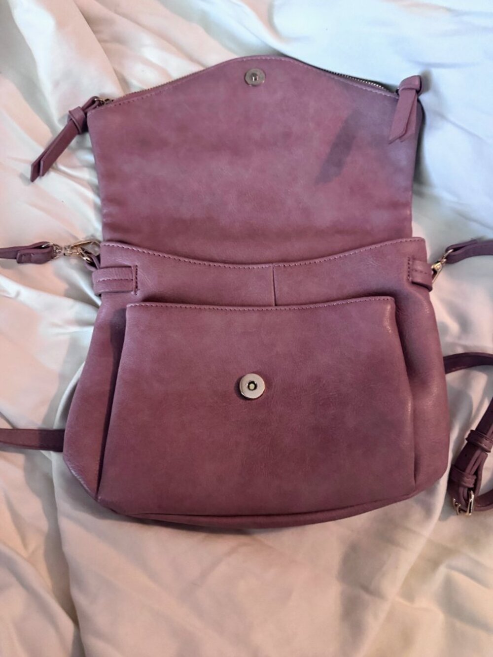 Urban Expressions Mauve Pink Crossbody Bag